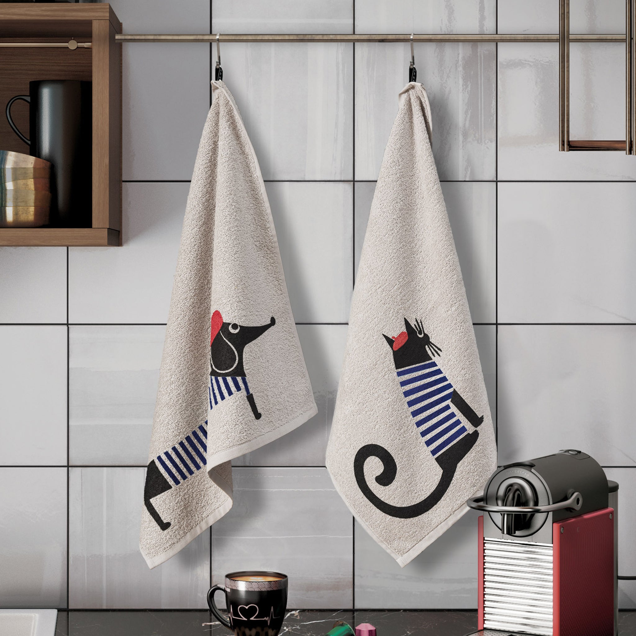 paños de cocina PERROS Y GATOS
