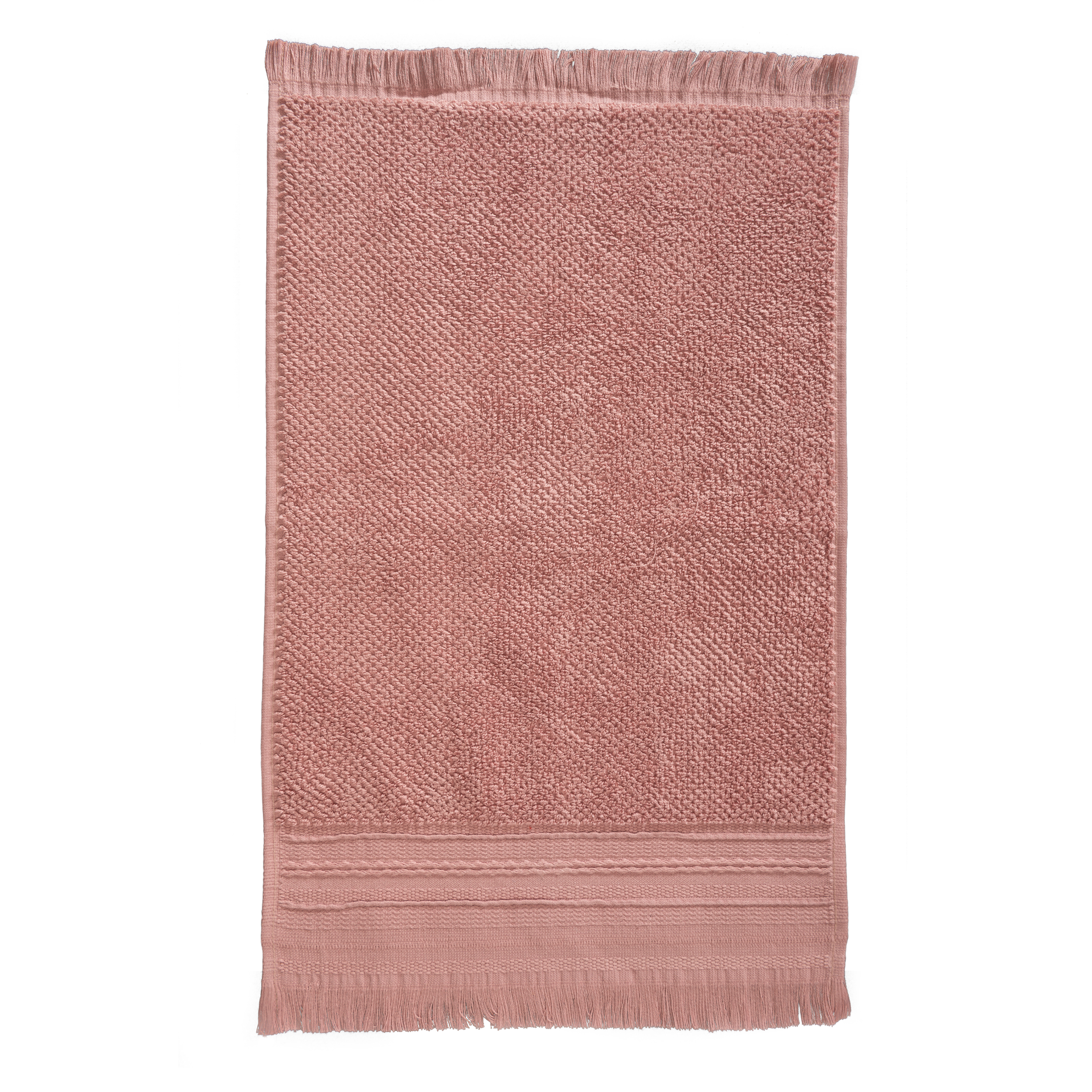toalla cenefa artesania baño 3x50 rosa