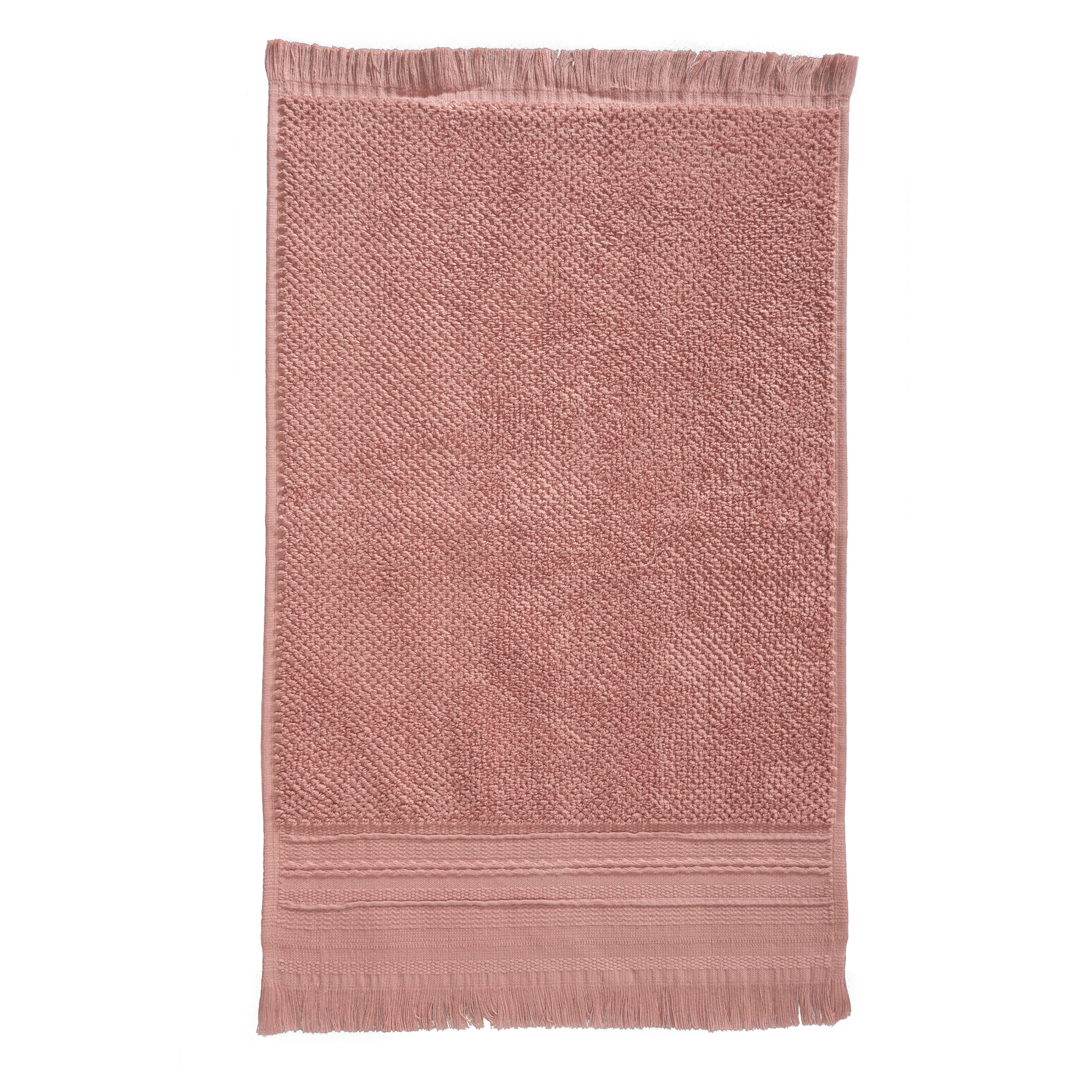 toalla cenefa artesania baño 3x50 rosa