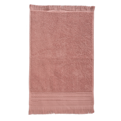 toalla cenefa artesania baño 3x50 rosa