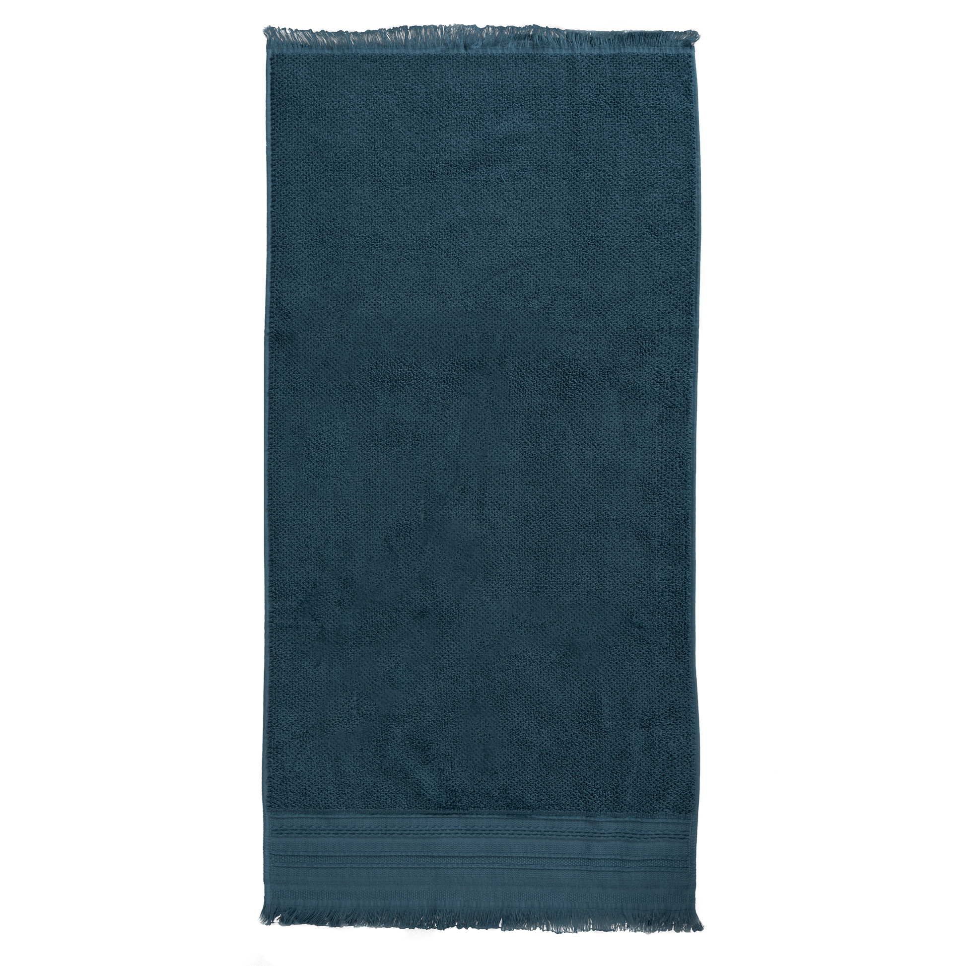 toallas cenefa artesania baño 50x100 azul