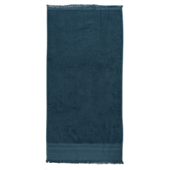 toallas cenefa artesania baño 50x100 azul