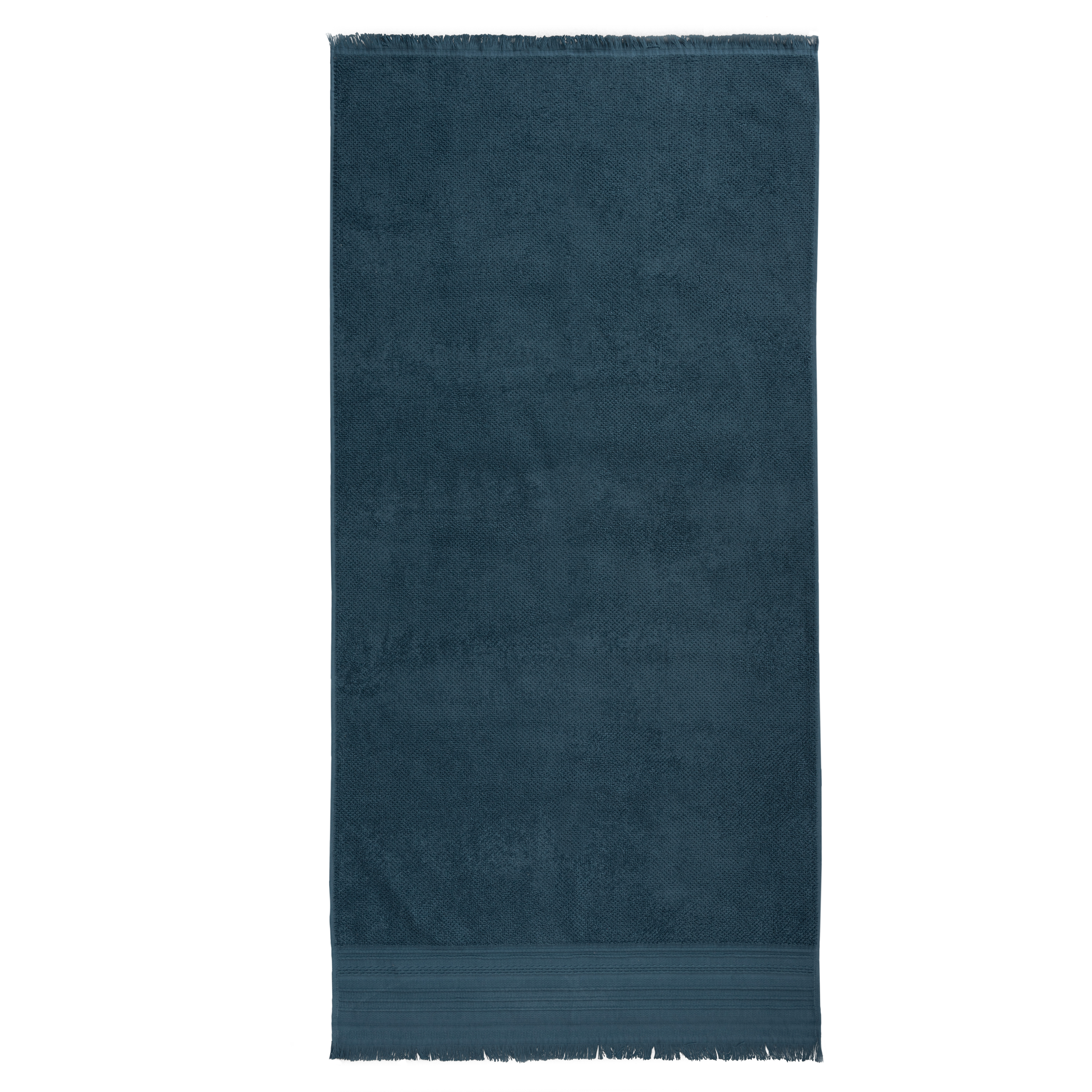 toalla cenefa artesania baño 70x140 azul