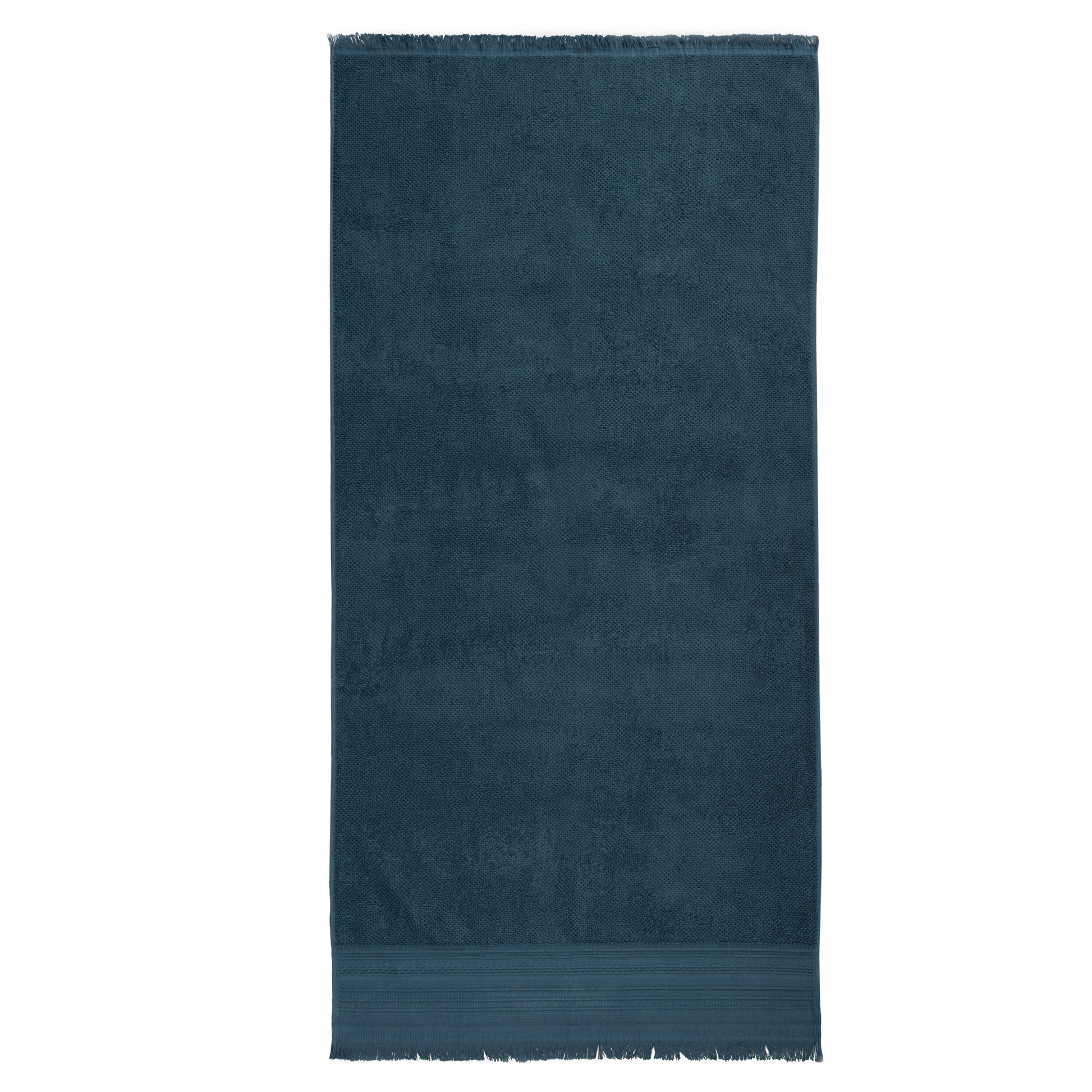 toalla cenefa artesania baño 70x140 azul