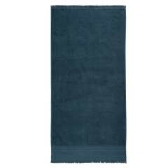 toalla cenefa artesania baño 70x140 azul