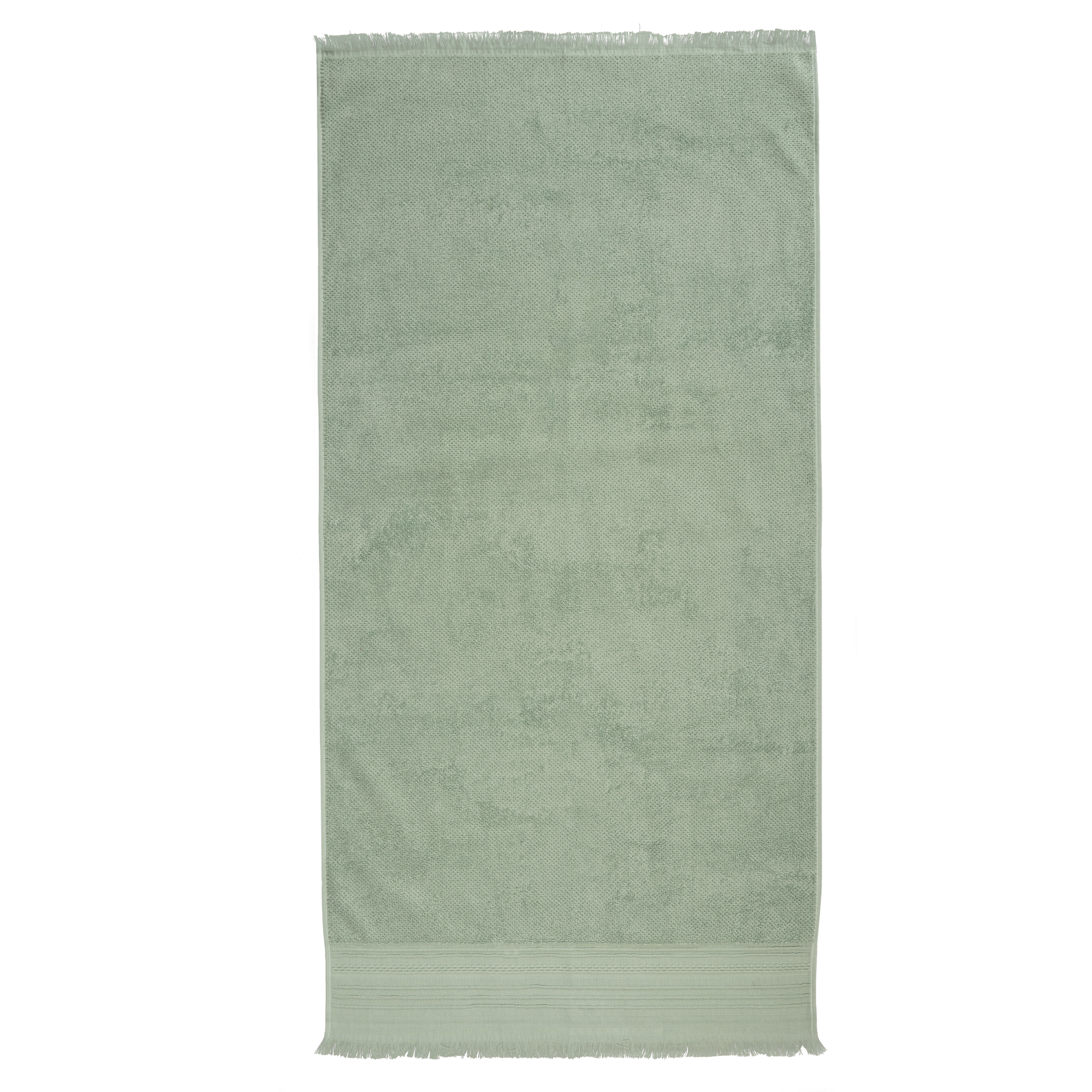 toalla cenefa artesania baño 70x140 verde