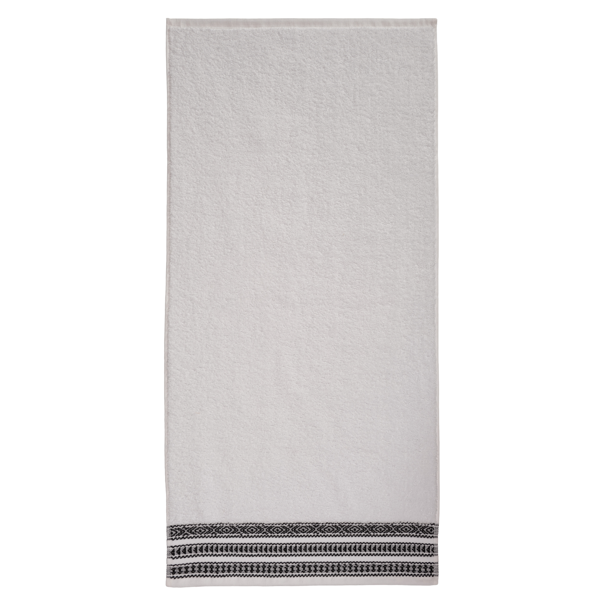 toalla cenefa etnica negra 50x100