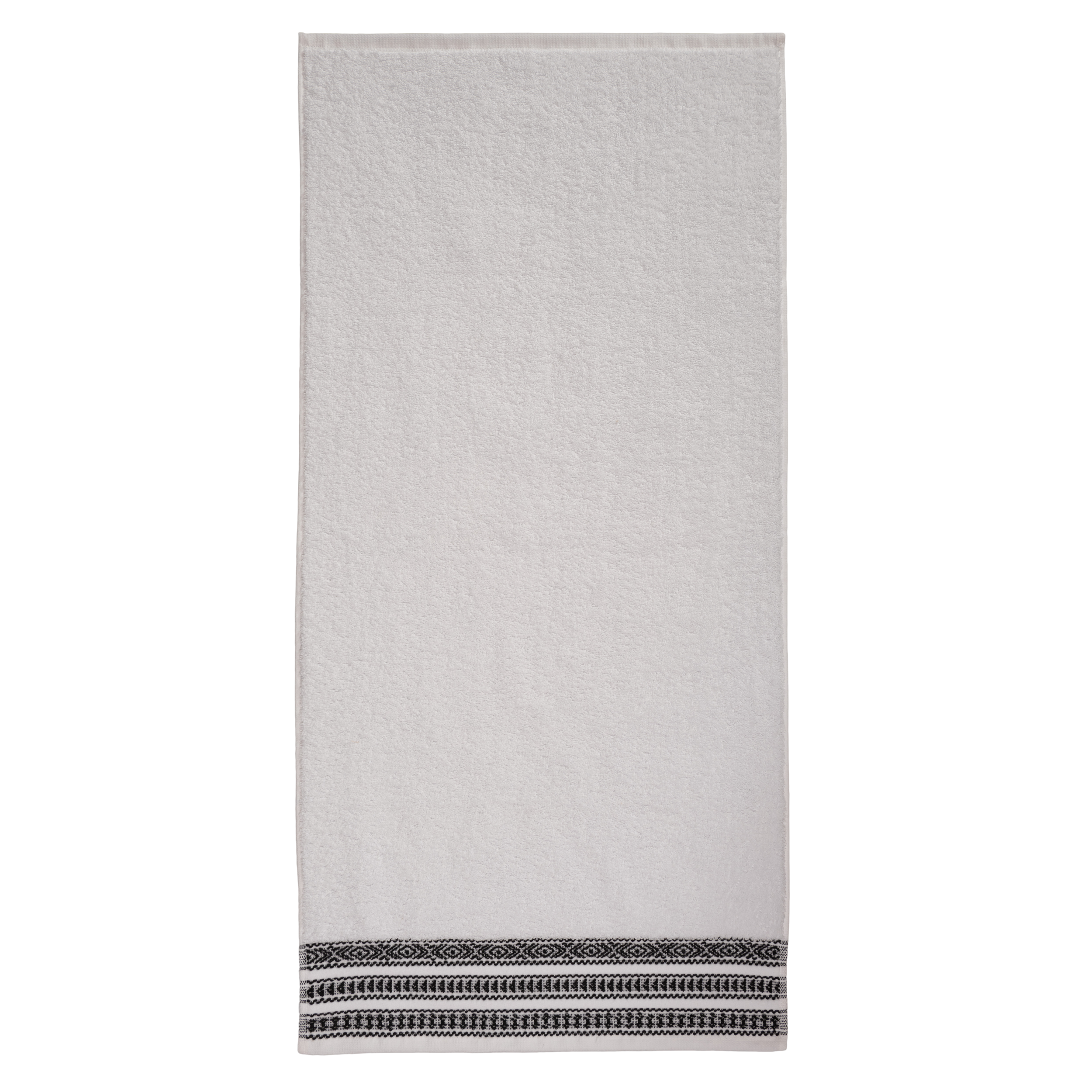 toalla cenefa etnica negra 50x100
