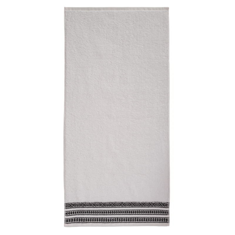 toalla cenefa etnica negra 50x100