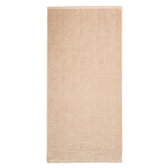 toalla jacquard geométrico baño 50x100 arena 