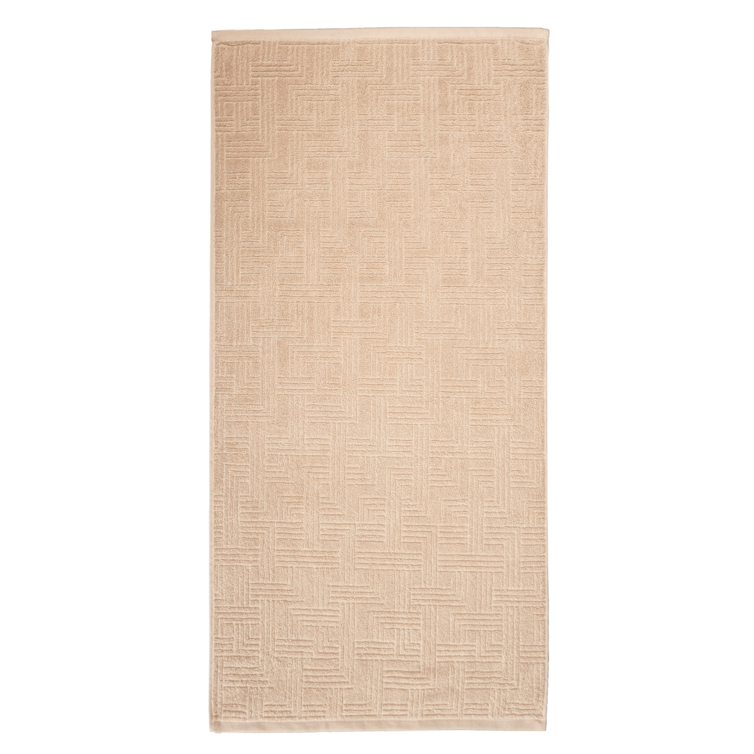 toalla jacquard geométrico baño 50x100 arena 