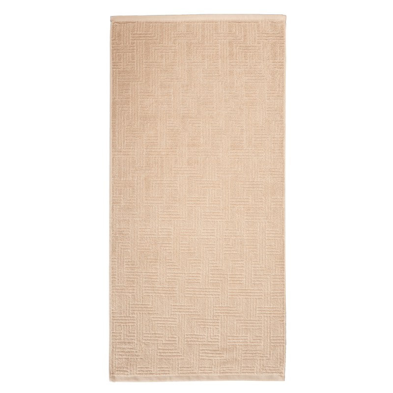 toalla jacquard geométrico baño 50x100 arena 