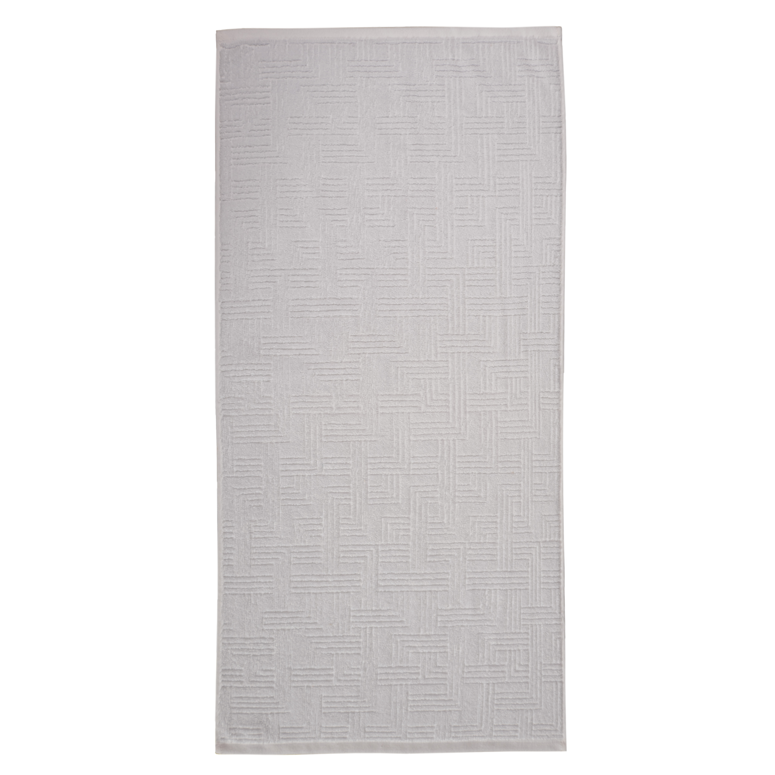 toalla jacquard geométrico baño 50x100 blanco